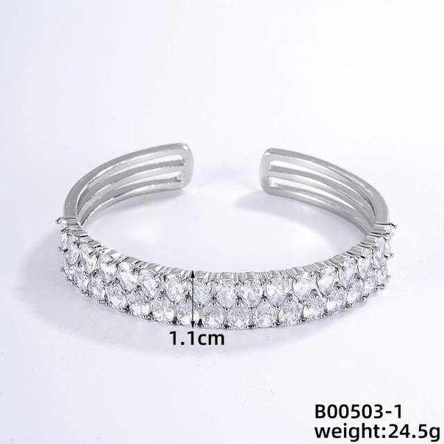 Hot sale blet shape mix color stainless steel bangle