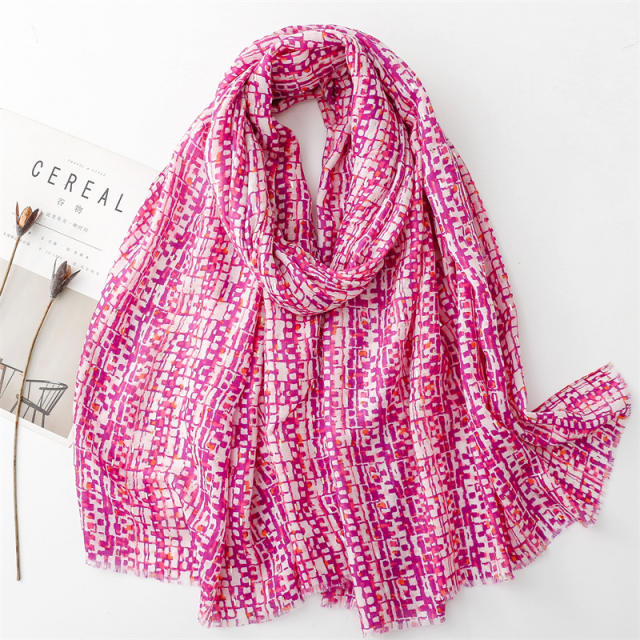 Spring summer easy match colorful fashion scarf