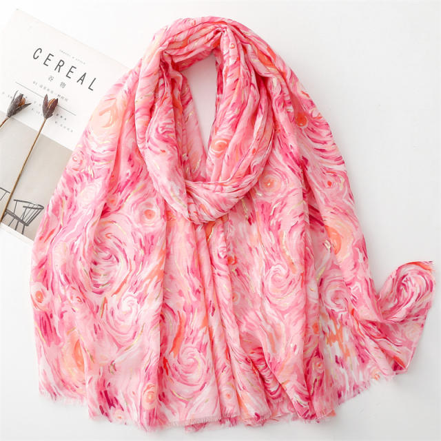 Spring summer soft fashion scarf