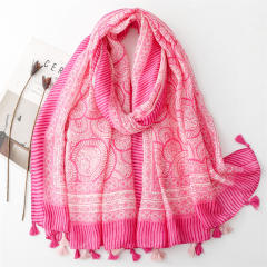 Spring summer vintage pattern fashion scarf