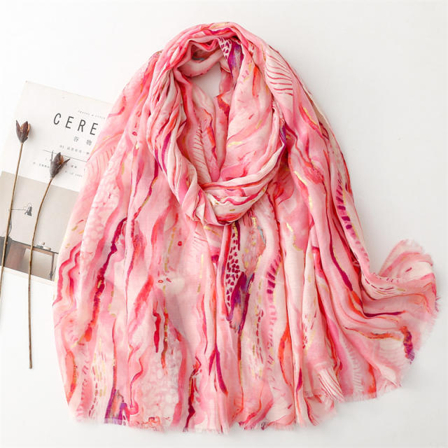 Spring summer new design unique line fashion scarf