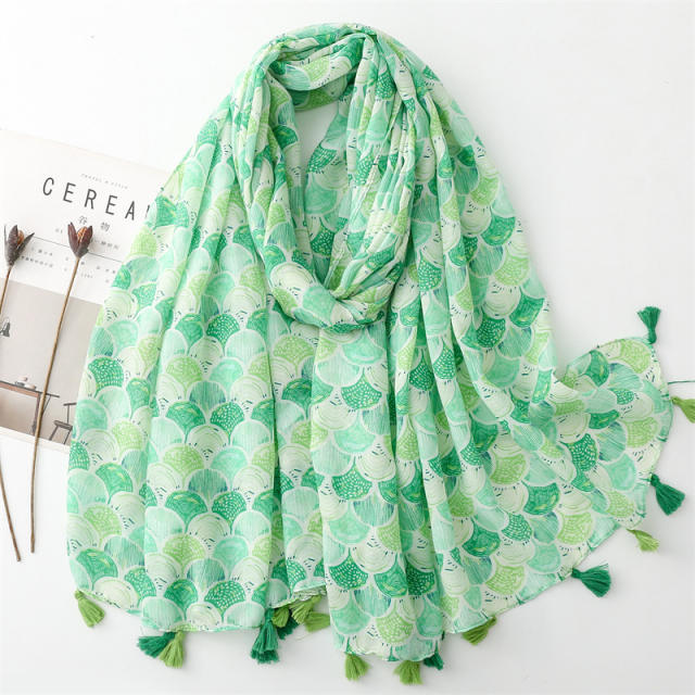 Spring summer new design plaid pattern fashion scarf