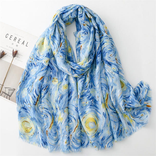 Spring summer soft fashion scarf