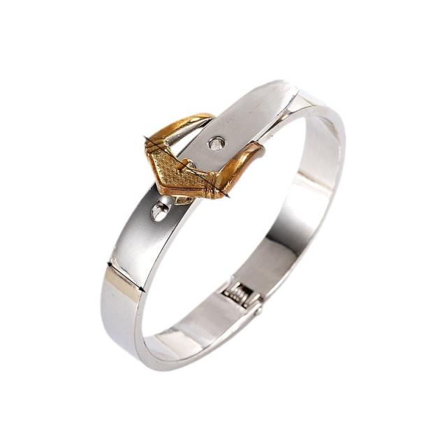 Hot sale blet shape mix color stainless steel bangle