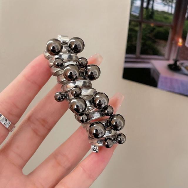 Korean fashion imitation pearl bead hair ties