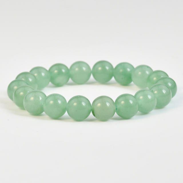 Natural stone green aventurine beaded bracelet