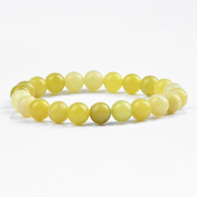 8mm Natural stone bead bracelet