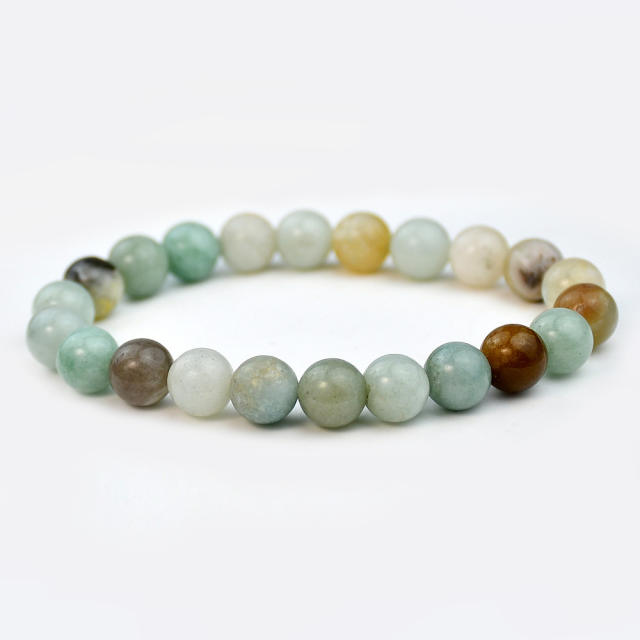 8mm Natural stone bead bracelet