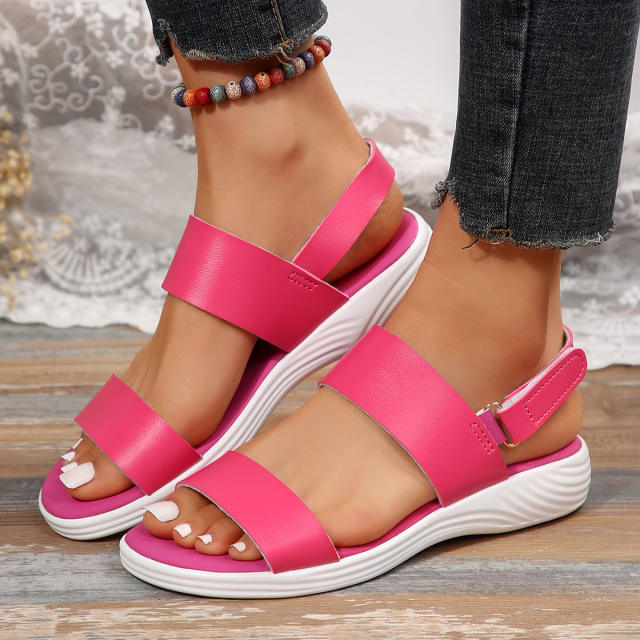 Summer design easy match flat sandals