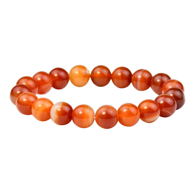 Natural stone agate bead elastic bracelet