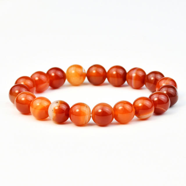 Natural stone agate bead elastic bracelet