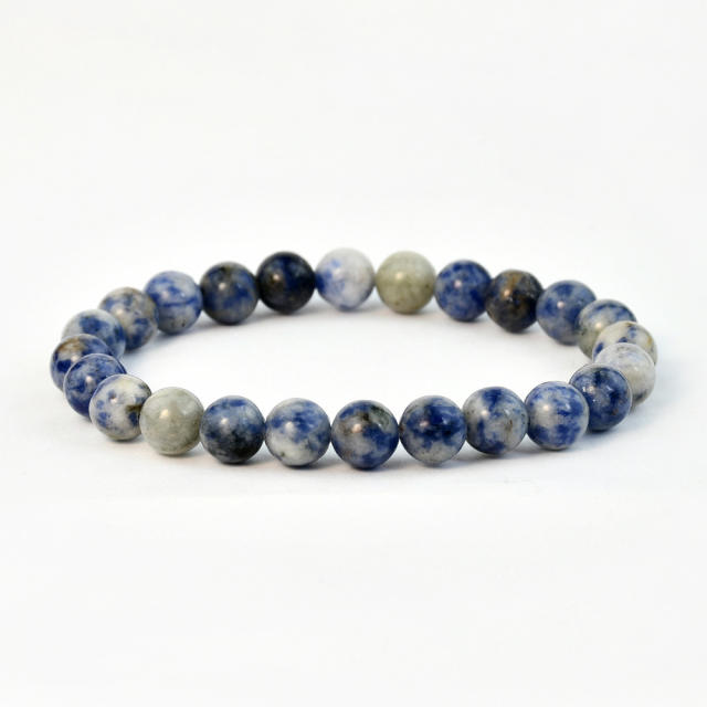 8mm Natural stone bead bracelet