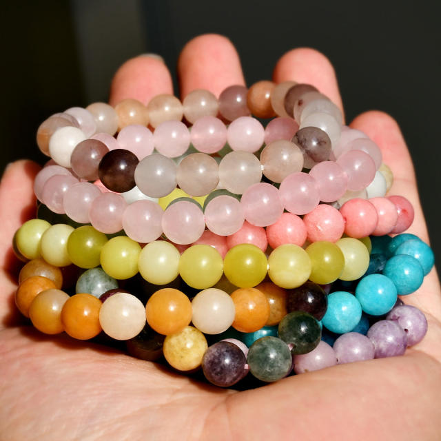8mm Natural stone bead bracelet