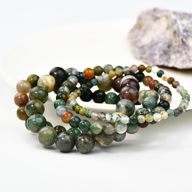 Vintage Agate stone bead bracelet