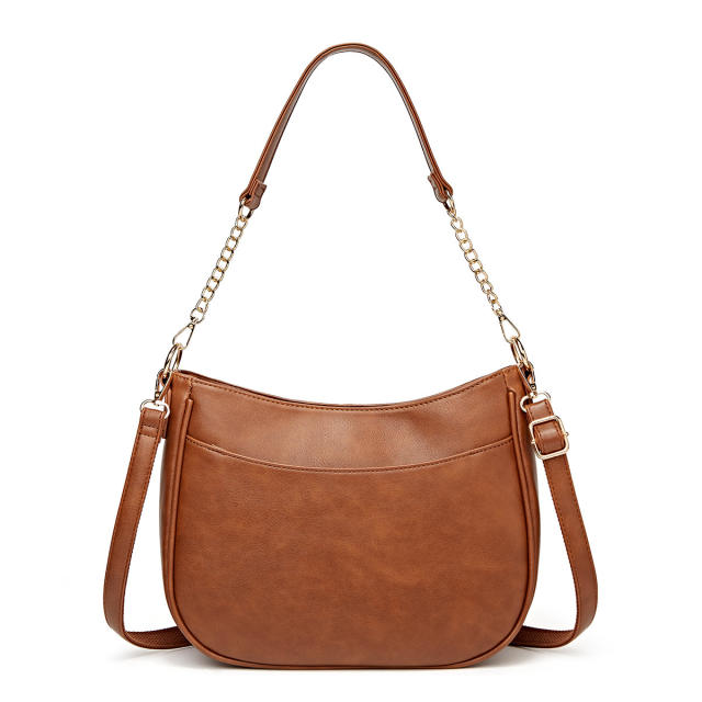 Concise easy match PU leather women shoulder bag