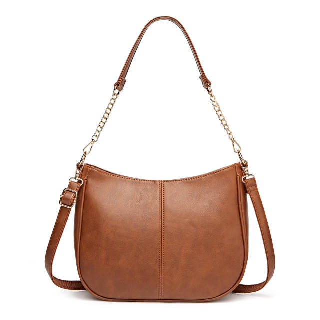 Concise easy match PU leather women shoulder bag
