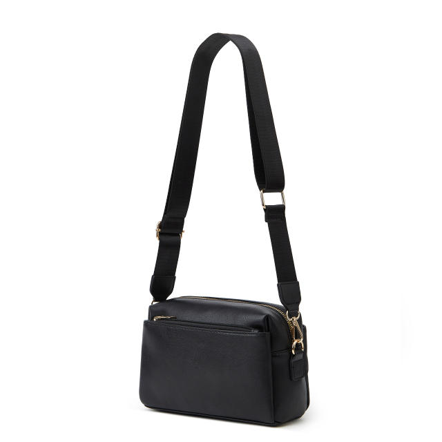 Elegant easy match waterproof PU leather crossbody bag