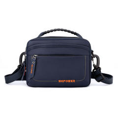 Casual nylon material crossbody bag waist bag for men