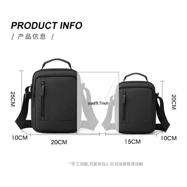 Casucal nylon material easy match crossbody bag for men