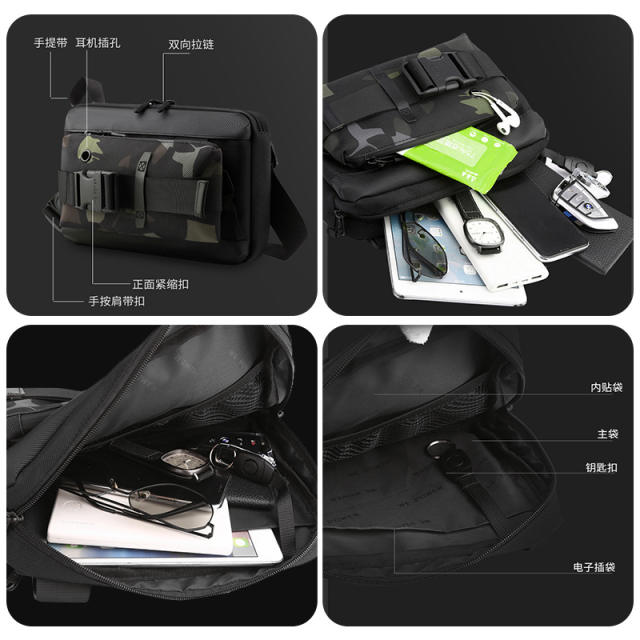 Popular nylon material chest bag for men