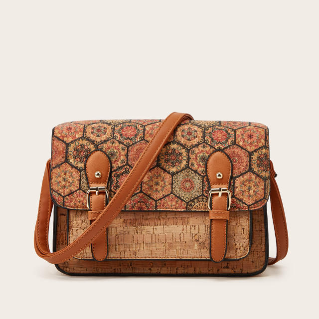 Vintage floral pattern messager bag crossboy bag