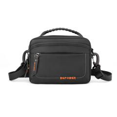 Casual nylon material crossbody bag waist bag for men