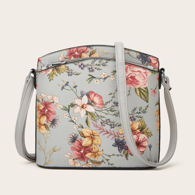 Spring summer new design floral pattern women casual crossbody bag