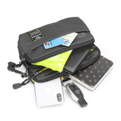 Outdoor nylon material multi function men bag crossboy bag waist bag