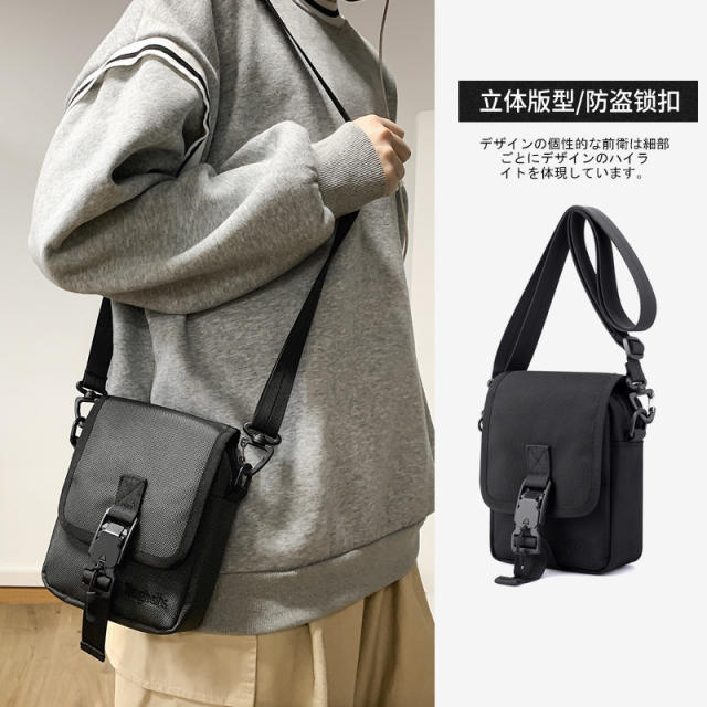 Water-repellent Oxford cloth concise small crossbody bag for men