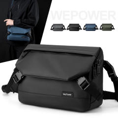 Concise easy match nylon material messager bag crossbody bag for men