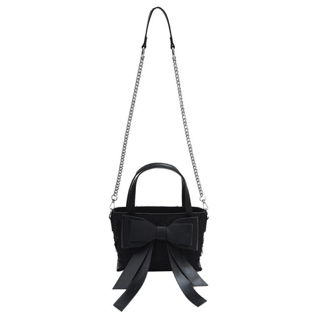 Sweet big bow hot sale handbag crossbody bag