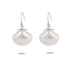 Natural ocean series shell starfish pearl beaded stainless steel necklace earrings set