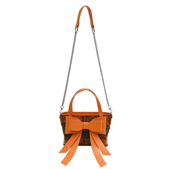 Sweet big bow hot sale handbag crossbody bag