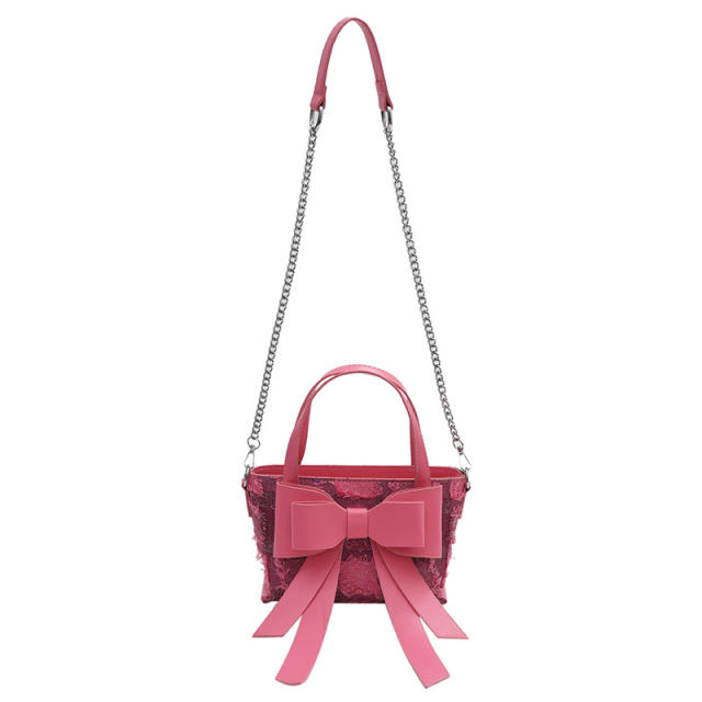 Sweet big bow hot sale handbag crossbody bag