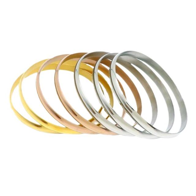 18KG easy match basic stainless steel bangle band