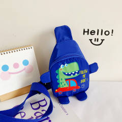 Cartoon dinosaur pattern colorful sling bag for kids