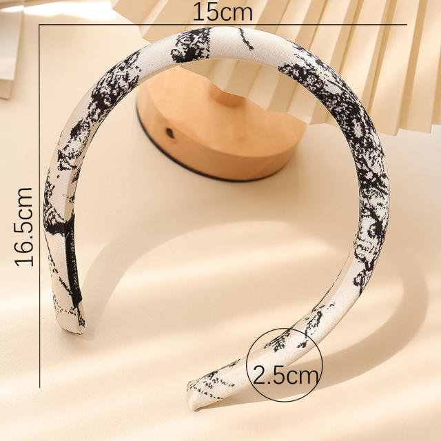 3 size chinese painting style padded headband