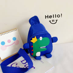 Cartoon dinosaur pattern colorful sling bag for kids