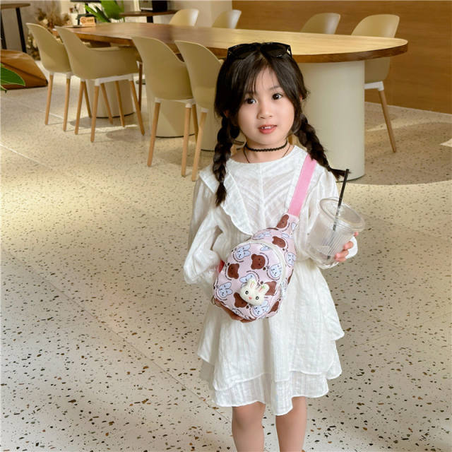 Cute bunny colorful sling bag for kids