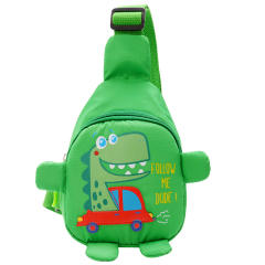 Cartoon dinosaur pattern colorful sling bag for kids