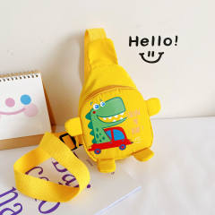 Cartoon dinosaur pattern colorful sling bag for kids