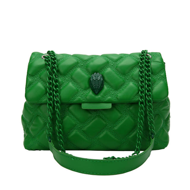 Spring summer candy color quilted pattern chain bag shoulder bag