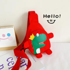 Cartoon dinosaur pattern colorful sling bag for kids