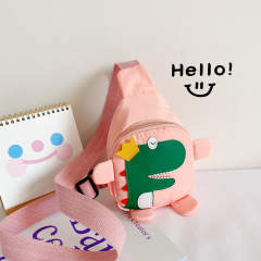 Cartoon dinosaur pattern colorful sling bag for kids