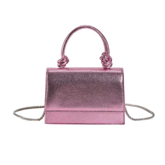 Spring summer candy color PU leather women handbag crossbody bag