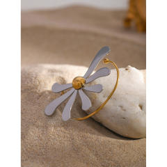 18KG mix color daisy flower stainless steel ear wrap