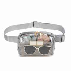 Summer waterproof colorful nylon clear bag clear belt bag for sport