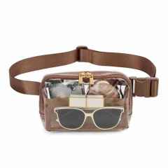 Summer waterproof colorful nylon clear bag clear belt bag for sport