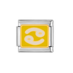 DIY italian bracelet charm enamel zodiac theme bracelet charm stainless steel charm 1pcs pricr