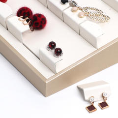 PU leather good quality necklace pendant earrings display stand